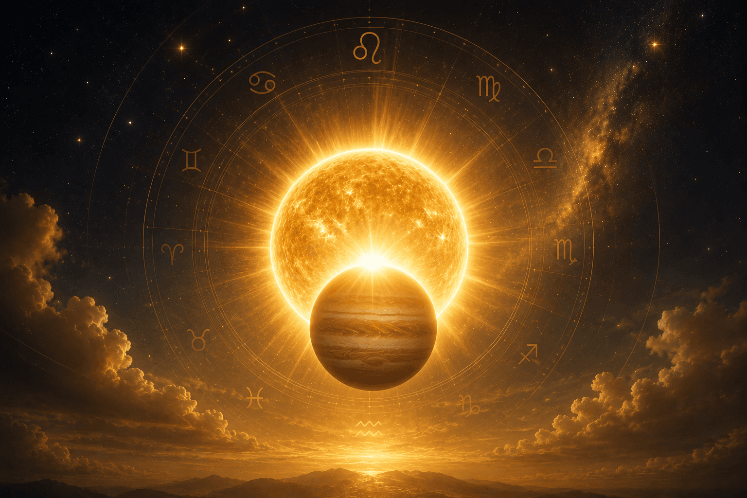 El "día más afortunado del año": qué pasa de verdad entre el Sol y Júpiter el 29 de julio